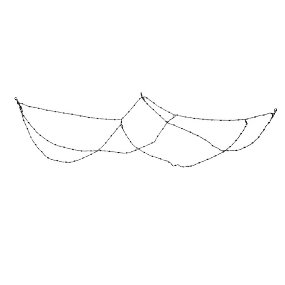 Y2K Express Distressed Bleached Jeans with Beaded Accessory - Picture 10 of 12